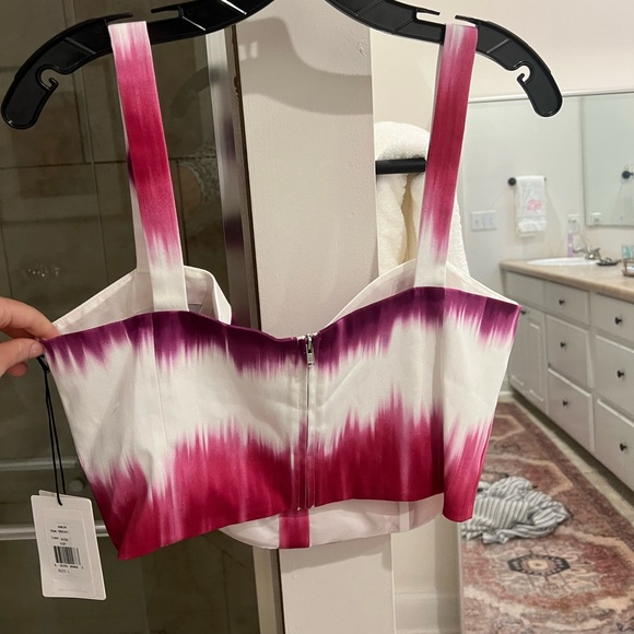 NWT never worn Amur pink and purple tie dye top, originally $248 - Picture 2 of 4